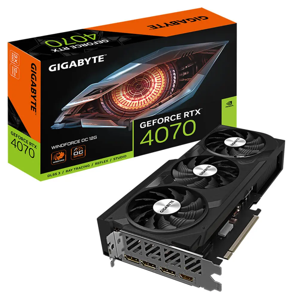 GPU RTX 4070 12GB GIGABYTE WINDFORCE OC